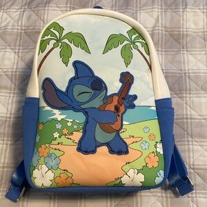Loungefly Blue and White Stitch Backpack